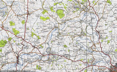 Map Of Carlton 1946 Francis Frith
