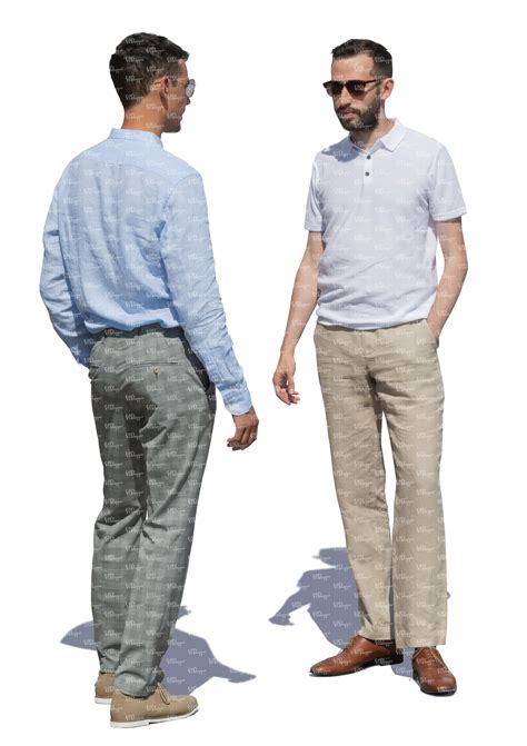 Two Men Standing And Talking VIShopper