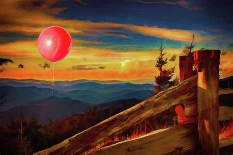 Mountain Top Red Balloon Photograph By John Haldane Fine Art America
