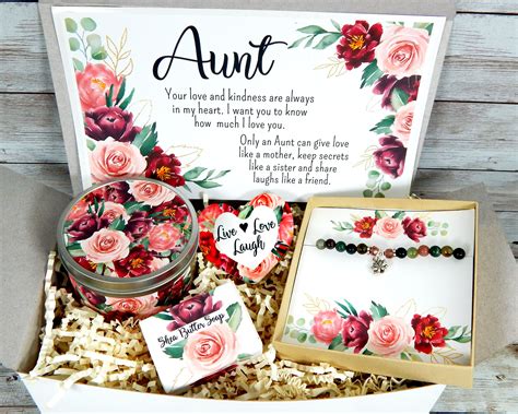 Best Aunt Gift Gift For Aunt With Meaningful Message Care Etsy