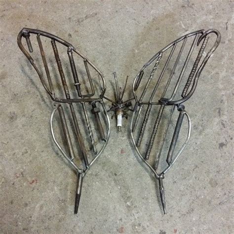Scrap Metal Butterfly By Niklas Fännick Sweden Metal Garden Art