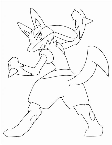 10 Best Pokemon Lucario Coloring Pages
