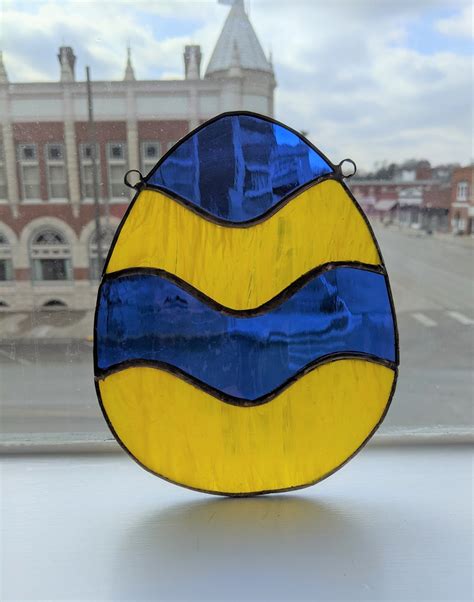 Stained Glass Easter Egg Etsy
