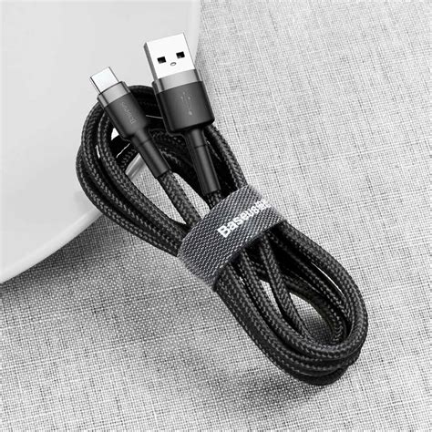 Baseus Cafule Cable Durable Nylon Braided Wire Usb Type C Qc30 3a 1m