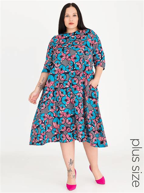 Printed Dress Plus Size Multi Plus Fab Dresses