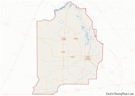 Map Of Evangeline Parish Louisiana