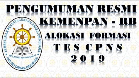 Berita di balikpapan tv yang menyajikan informasi dan kejadian di kota balikpapan, penajam paser utara, dan samarinda. Pengumuman Resmi KemenPAN-RB Formasi Tes CPNS 2019 - YouTube