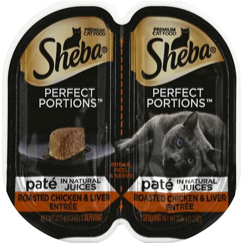 Multipack sheba® perfect portions™ premium cat food. Sheba Perfect Portions Cat Food, Pate, Roasted Chicken & Liver Entree, in Natural Juices | Shop ...