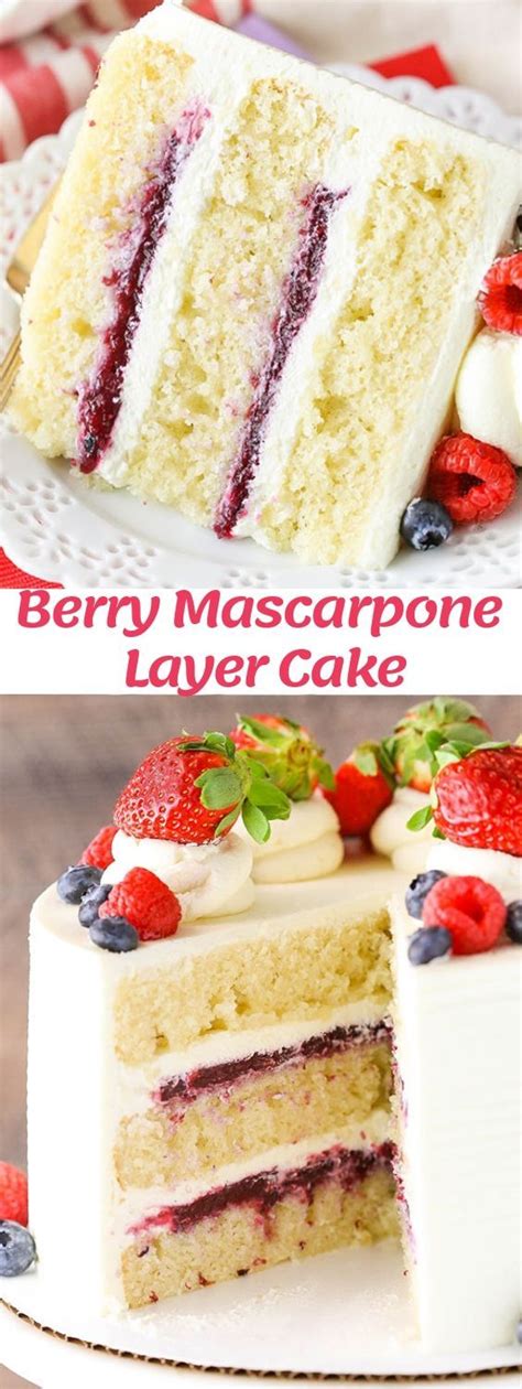 Berry Mascarpone Layer Cake Mom S Easy Recipe Berry Cake Recipe Cake Recipes Cake Flavors