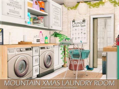 The Sims Resource Mountain Xmas Laundry Room Sims 4 Cc Furniture