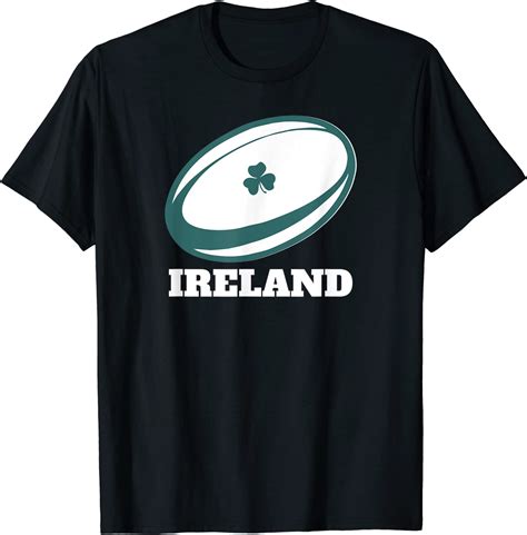 Ireland Rugby Classic Irish Rugby Ball T Shirt Uk Fashion