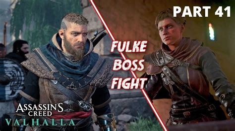 Assassins Creed Valhalla Eivor Vs Fulke Boss Fight Youtube