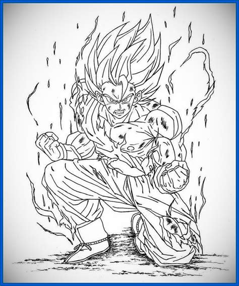 Lendário guerreiro, dragon ball z. Dibujos de Dragon Ball Z, Goku y Vegeta para colorear ...