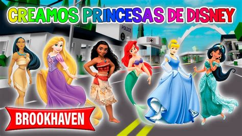 Codigos Para Crear A Las Princesas De Disney En Brookheaven Roblox