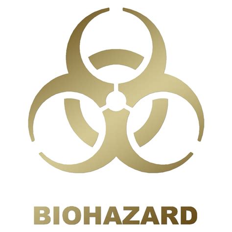 Biohazard Symbol Vinyl Decal Sticker 3 Sizes 9 Solid Etsy