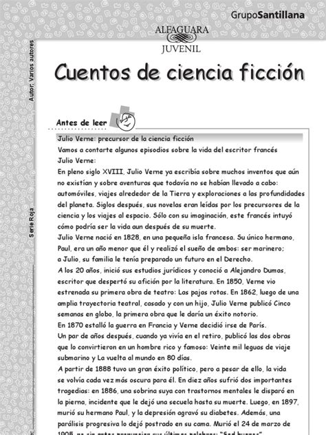 Cuentos De Ciencia Ficcion Pdf Julio Verne Ciencia Ficción