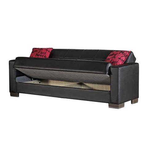 Featuring a frame made from a practical mixture of solid and manufactured wood in a rich. Latitude Run® Brycelyn 84" Wide Faux Leather Square Arm ...