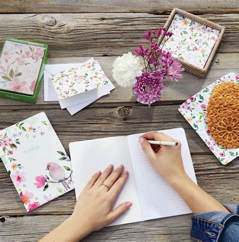 Garden Bloom Notebook Note Cards And Tableware By Design Design