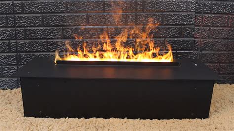 Water Vapor Fire Steam Fireplace Cassette 600mm Flat Panel Design Steam