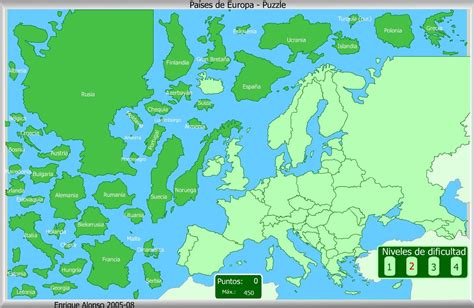 Mapa Interactivo De Europa Países De Europa Puzzle Mapas Flash