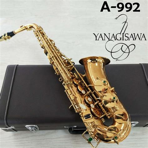 Original Yanagisawa A 992 Alto Saxophone Eb Gold A992 Alto Sax Golden