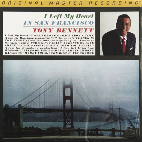 Tony Bennett I Left My Heart In San Francisco купить виниловую