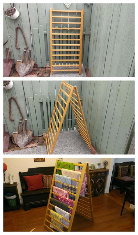 I Made This From A Couple Of Baby Crib Side Rails Now A Drying Rack