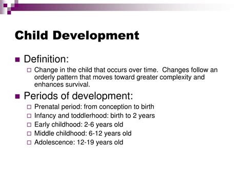 Ppt Overview Of Child Development Powerpoint Presentation Free