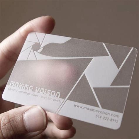 Custom Business Card Printing Transparent Plastic Business Cards Clear