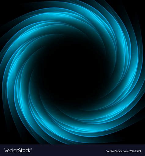 Dark Glow Blue Swirl Background Royalty Free Vector Image