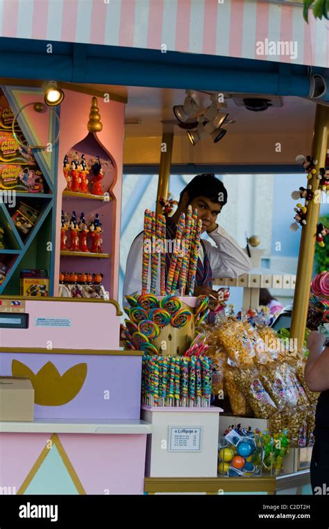 Candy Store At Disneyland Amusement Park In California Usa Stock Photo