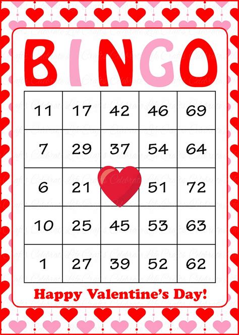 Free Printable Valentines Bingo Printable Templates