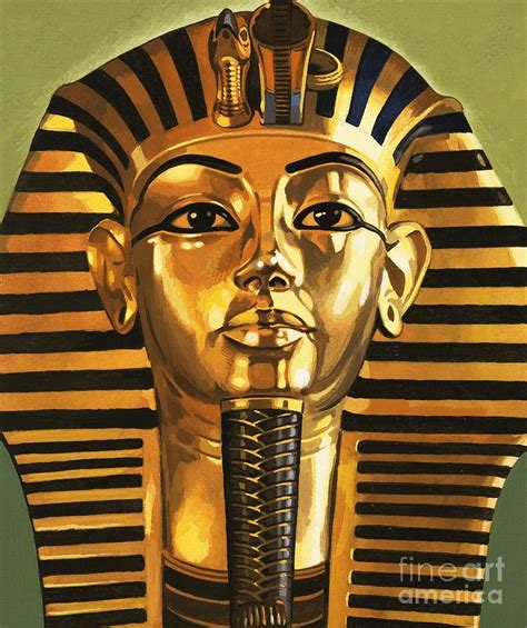 King Tutankhamun Painting By English School Pixels Merch