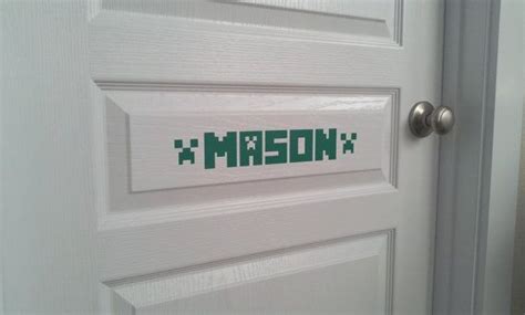 Custom Minecraft Vinyl Lettering Name With By Calmingweight 600