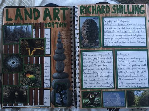 Art A Level Land Art Exploration College Art Gcse Art Sketchbook