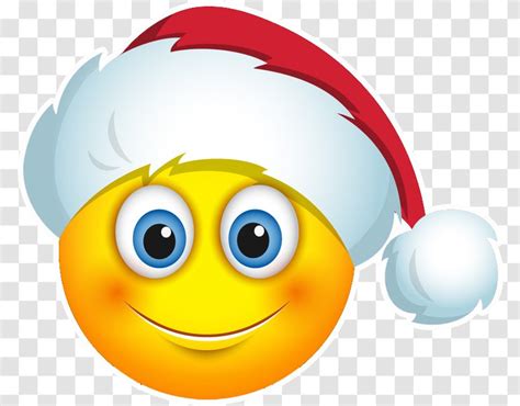 Emoji Smiley Christmas Santa Claus Emoticon Info Transparent Png