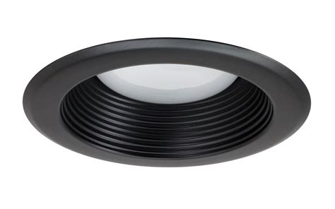 Nicor Lighting 5 Inch Recessed Baffle Trim Black 15511bk