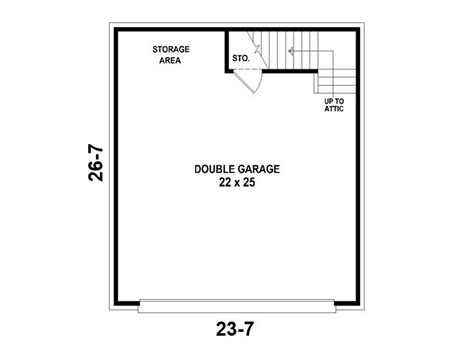 Garage Loft Plans Two Car Garage Loft Plan 006g 0032 At