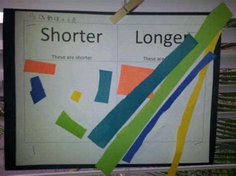 Longer And Shorter Anchor Charts Kindergarten Math Math