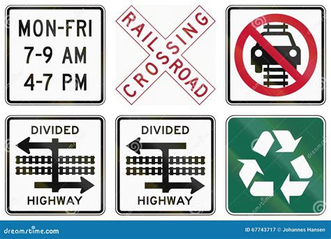 Regulatory United States Mutcd Road Signs Stock Illustration