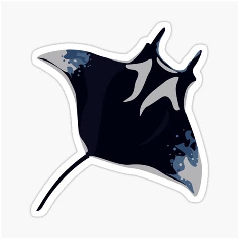 Second Manta Ray Sticker For Sale By Twimarts Redbubble