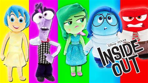 Disney Pixar Inside Out Emotions Plush Toys Sadness Joy Disgust Anger Fear Bing Bong Youtube