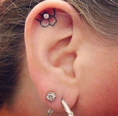 30 Unique Ear Tattoo Designs For Girls