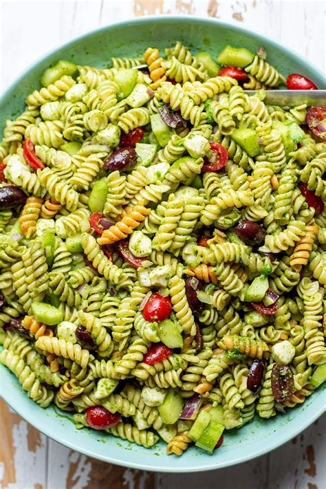 Pesto Pasta Salad Recipe Kitchen Swagger