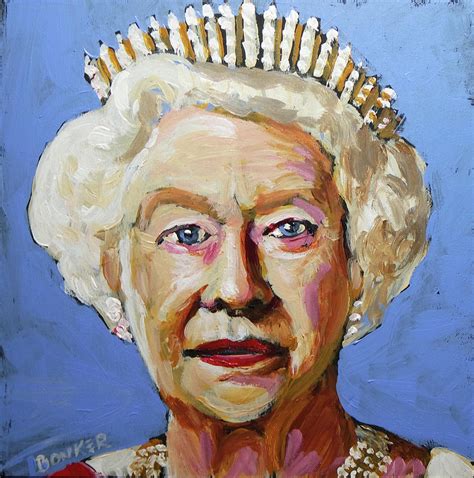 Queen Elizabeth Ii Painting By Buffalo Bonker Fine Art America
