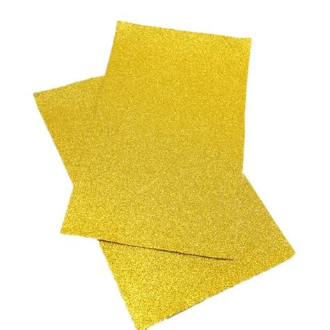 Yellow Glitter Fabric Sheet Fine Glitter Canvas Fine Etsy