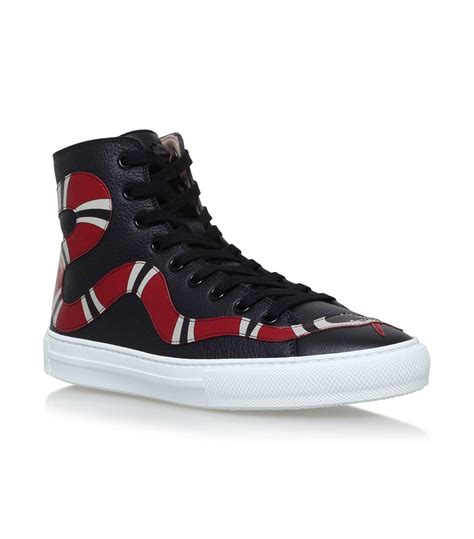 Gucci Major Snake High Top Sneakers For Men Lyst