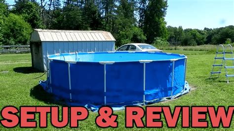 Intex 15 X 48 Metal Frame Pool Set And Review Youtube