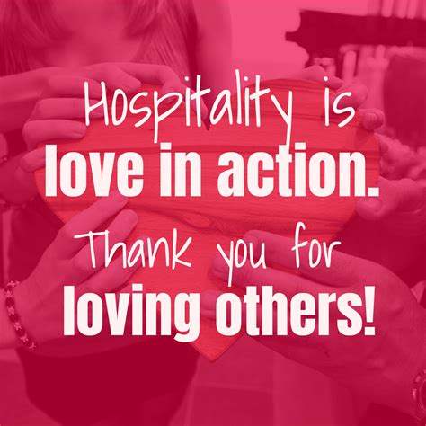Hospitality Is Love In Action Church Butler Done For You Social