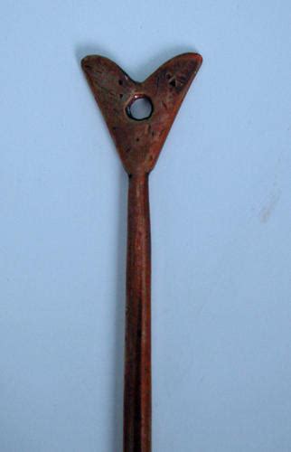 Three Antique Copper Metalware Poking Stick Irons Welshc1740 To C